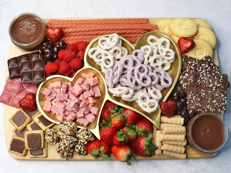 Valentine's Day Dessert Charcuterie Board