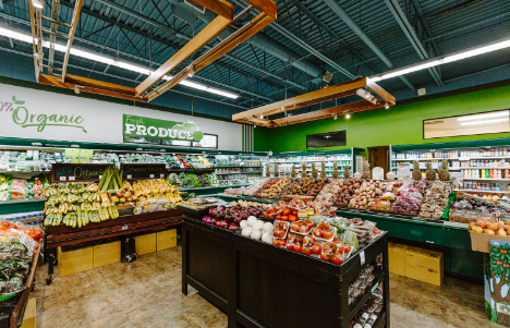 A view of the produce area in the Tampa store