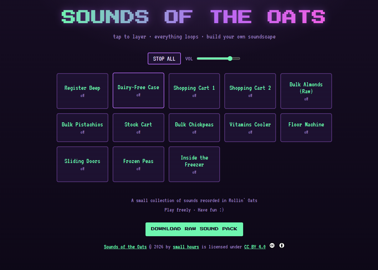 Sounds of the Oats